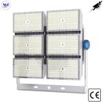 1200W IP66 LED Stadium Flood Light IK10 Beam Angle 15° /45° Die-Casting Aluminum