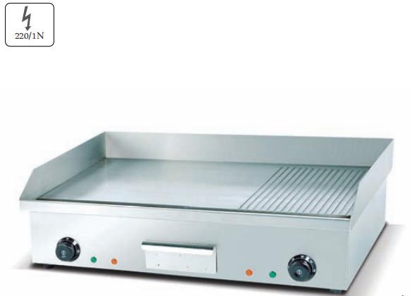 Electric Stainless Steel Griddle Silver Restaurant Cooking Equipment 220-240v