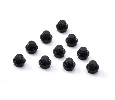 17mm Hex Aluminum Alloy Decorative Nails Electrophoresis Black Hub Screws for Vehicle