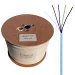 Shielded Alarm Cable 24x0.22mm2 Stranded 7*0.2mm TCCA White PVC Outer Sheath 10
