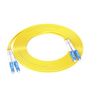 Wholesale Ordinary Fiber Cable Patch 3m LC-LC 2core 3.0mm by HXCOWO Wavelength 850nm/1310nm/1550nm from china suppliers