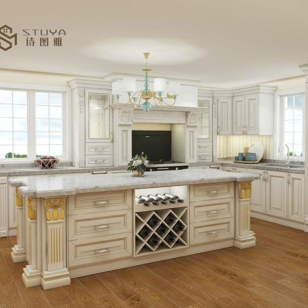 1m 2m HPDL Home White Timber Solid Wood Kitchen Cabinets Carcase White