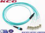 MPO OM1 OM2 Fiber Optic Patch Cord Lc Armored Cover Violet Cable Color