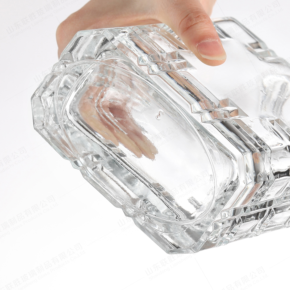Clear 500ml 50cl Square Glass Gin Bottle Vodka Spirit Liquor Tequila Rum Whiskey with T Cork