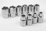 Steel Hexagonal Sleeve Double Imperial Hex Socket Set Auto Repair Tools