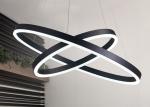 Lighting Area 25m2 Acrylic Aluminum Modern Circular Ring Chandelier