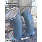 92% 95% Alumina Ceramic Lined Project Pipe With Impact Resistance