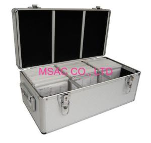 Wholesale 300 / 500 Aluminium CD Storage Case , Aluminum CD Storage Box Easy For Transport. from china suppliers