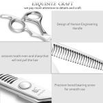 Cobalt Steel Hair Thinning Scissors Right Handed 6.0 Inch Ball Bearing UFO Screw