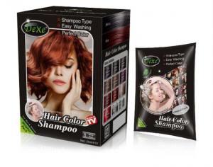 China Dexe  Hair color Shampoo natural hair dye easy hair dye No side effect to the head on sale