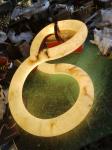 Modern Figure Eight Shape Design Living Room Kitchen Island Spanish Natural