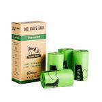 100% Compostable Products for Dogs Dog Poop Bags Large Leak Proof Waste Bag with