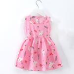 Summer Children Princess Cotton Silk Dress Thin Nightdress Off Shoulder