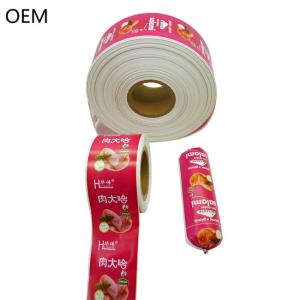 Wholesale Food Grade OEM Custom Flexography Printing Plastic Sausage Casings For Salami Sausages from china suppliers