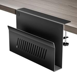 Wholesale Desk Storage 2 Tier Side Organizer with Magnetic Pen Holder Metal Under Desk Laptop Holder from china suppliers