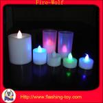 ABS red, blue, green, white, orange flashing LED Candle Lights HL-D2413
