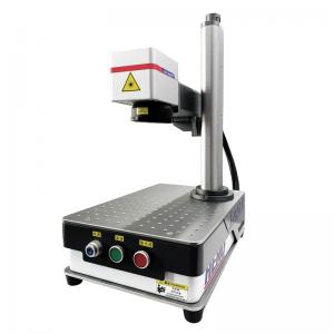 China 100w IPG Desktop Optical Fiber Laser Engraving Machine For Metal Spare Parts Label on sale