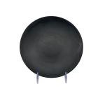 Matte Black Round Plate Tasteless Melamine Plate Set Dinnerware