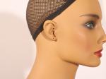 Natural Makeup Mannequin Head With Shoulders Chocolate Color