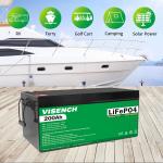 Visench Direct factory 48v 200AH lithium ion battery for solar inverter
