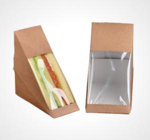 Wholesale custom kraft sandwich boxes corrugated cardboard box from china suppliers