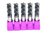 Solid Tungsten Carbide Cutting End Mills for Steel 4 Flute Coated
