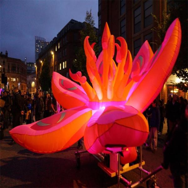 Festival Advertising Inflatables Flower Wedding Decoration With LED Changing