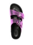 JBSL0312 Fuchsia Womens Soft Bottom Slippers Double Vintage Metal Clasp