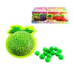 Multi Color Halal Chewy Gummy Candy Grape Strawberry Flavored Puff Candy