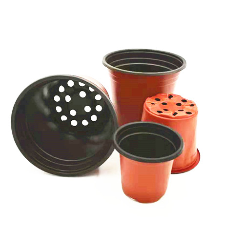 Double colour 2 gallon nursery garden plastic flower pots