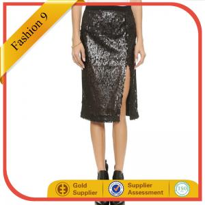 Wholesale Sequin Slit Skirt from china suppliers