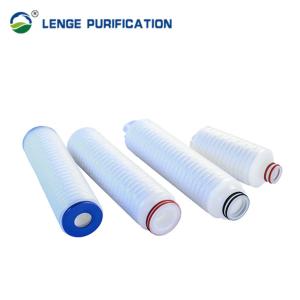 Wholesale 0.1μM Pore 10 Inch PP Pleated Filter Cartridge For Pre - Filtration from china suppliers