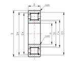SL series roller bearings SL1822 Series Cylindrical Roller Bearings SL182209