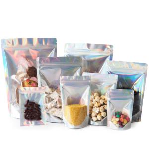 Wholesale Aluminum Foil Back Zip Lock Stand Up Pouch 20*30cm Plastic Zipper Bags Packaging from china suppliers