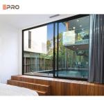 Impact-Resistant Black And Door Glass Aluminum Window For Storm Protection