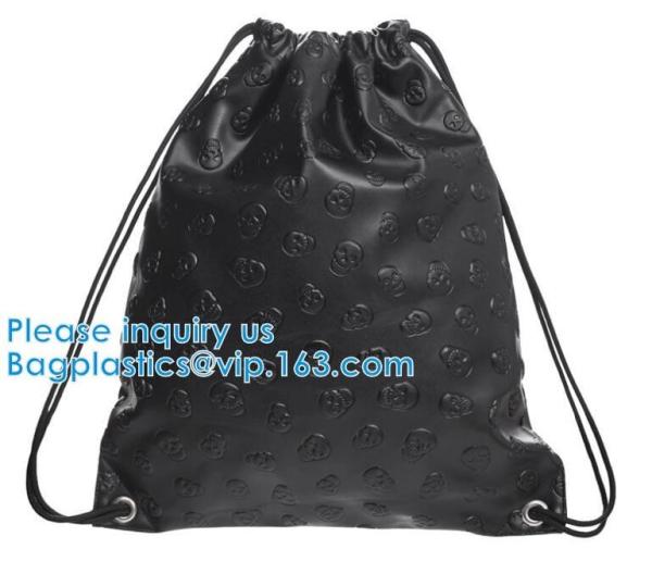 Drawstring Leather Pu Backpack PU Hologram Drawstring Bag,cosmetics, promotion,