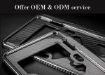 Luxury Car Glossy 310*160mm Carbon Fiber License Plate Frame
