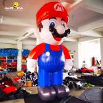 Custom Promotional Advertising Inflatables Man Mario Cartoon Models For Children