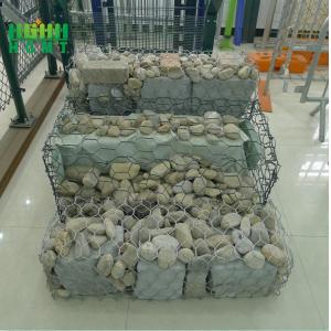 Iron Heat Treated Galvanized Gabion Box / Hexagonal Gabion Wire Mesh