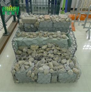 Wholesale Iron Heat Treated Galvanized Gabion Box / Hexagonal Gabion Wire Mesh from china suppliers
