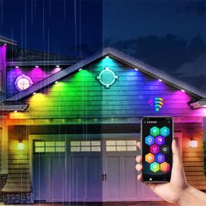 Wholesale IP67 Waterproof DC12v 25MM 1.5 W RGB Outdoor Eave Light Magic Lighting Point Lights from china suppliers