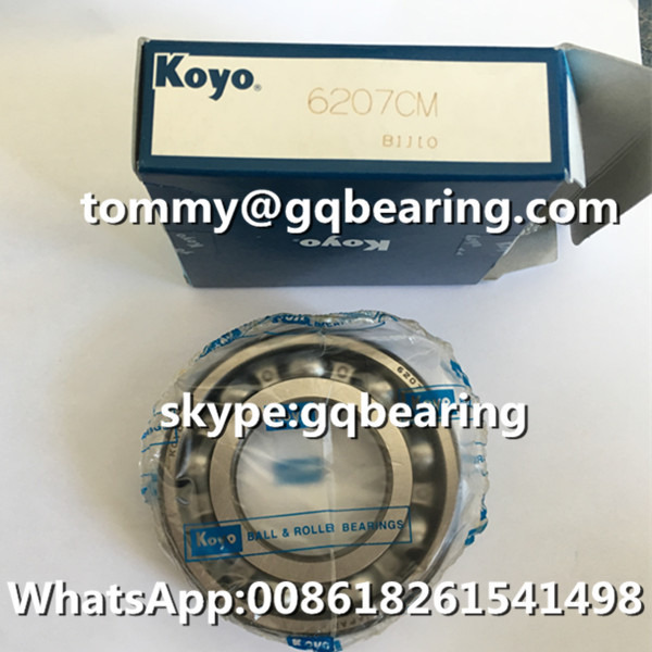 Gcr15 Steel Material Japan Genuine KOYO 6207 6207CM Single Row Deep Groove Ball Bearing