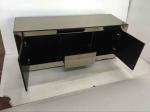 Popular Hotel Mirrored Glass TV Cabinet , Black Mirrored Corner TV Cabinet