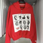 Spring/Autumn/Winter Custom Zip Up Hoodie Heavyweight Distressed Embroidery