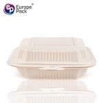 Corn starch 900ml takeaway biodegradable microwave food container plastic