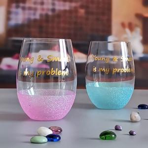 Wholesale LFGB 450ml Wine Glass , Crystal Wine Glass For Anuversery Party from china suppliers