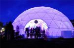 20 M Luxury Dome Tent , Led Lights Transparent Dome Tent For Music Concert Event