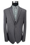 Male Slim Fit Blazer Adults Office Worker Dark Grey Custom Color MGB005