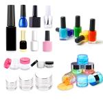 Empty Dip Powder Cream Glass Cosmetic Jars Gel Nail Polish Bottle Acrylic