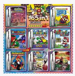 Wholesale 165 in1 Pokemon Games Mario Bros/DONKEY KONG games cards Lot rare for GBA Gameboy Advance video game console from china suppliers